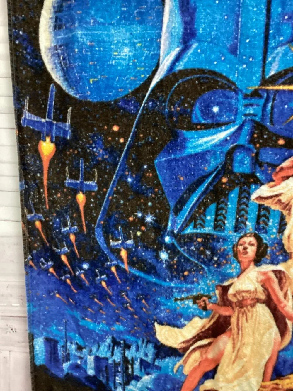 Vintage 70s Star Wars Beach Towel Original Star Wars “A New Hope”